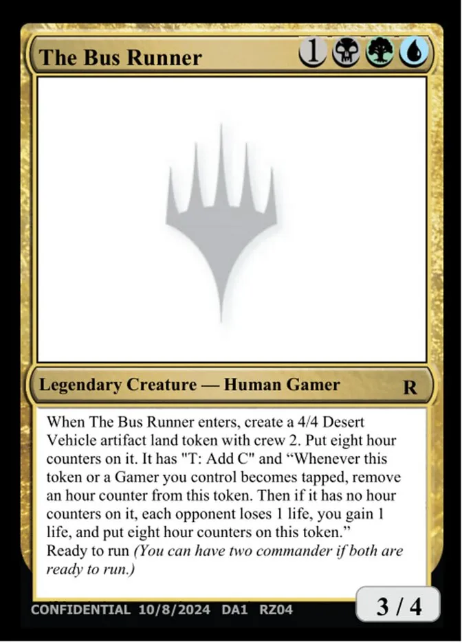2023 Unknown Event The Bus Runner #RZ04m rare card image