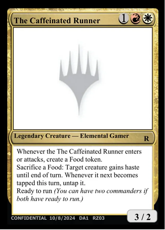 2023 Unknown Event The Caffeinated Runner rare #RZ03d rare card image