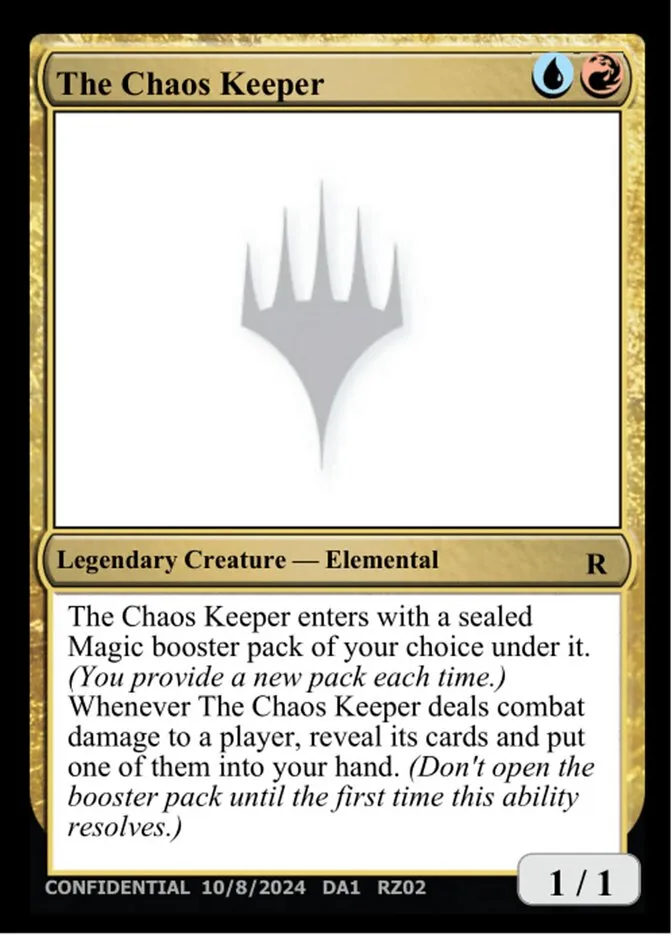 2023 Unknown Event The Chaos Keeper #RZ02c rare card image