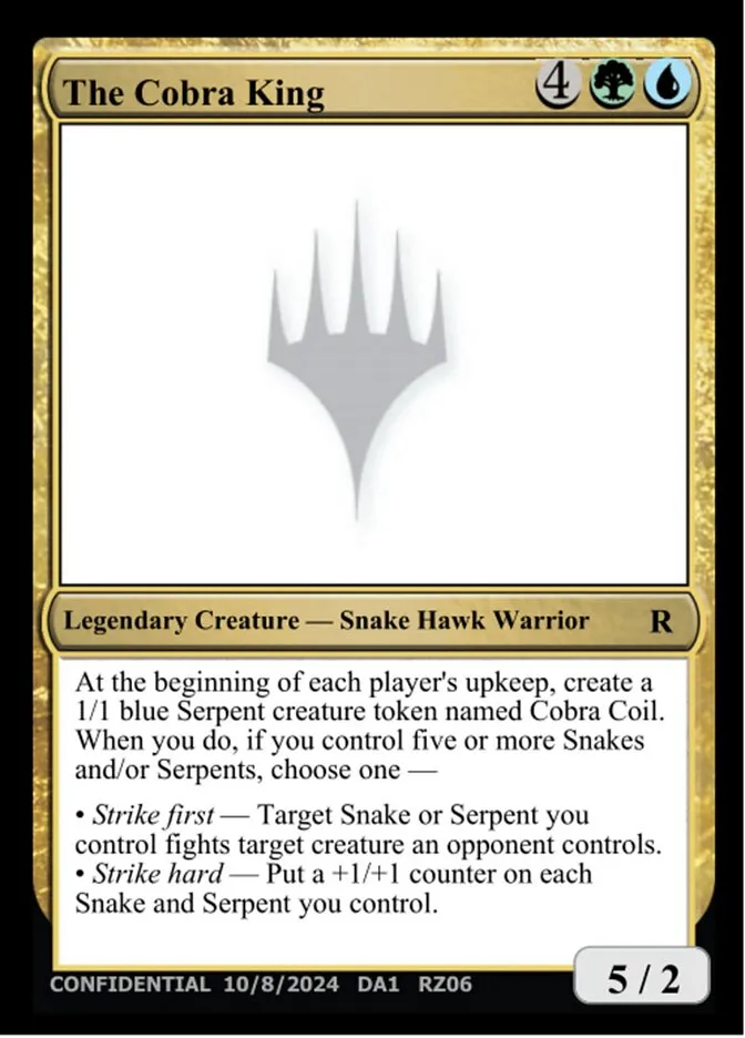 2023 Unknown Event The Cobra King #RZ06 rare card image