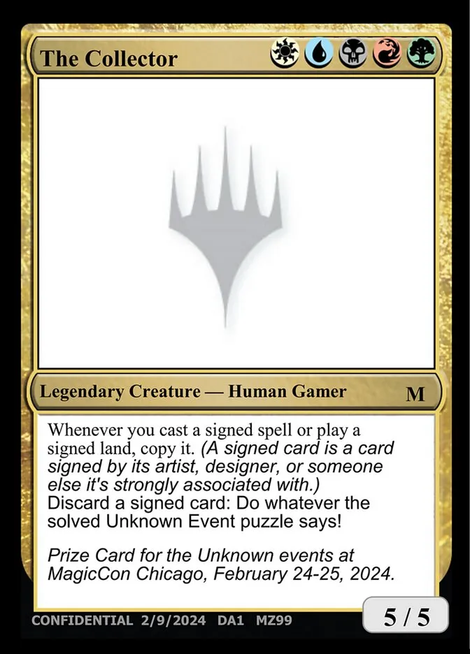 2023 Unknown Event The Collector #MZ99 mythic card image