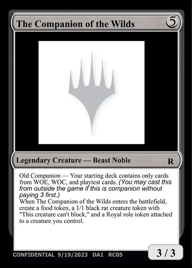 2023 Unknown Event The Companion of the Wilds #RC05b rare card image