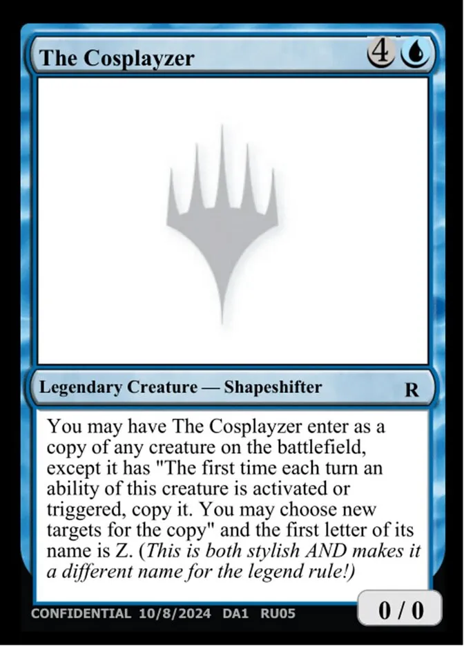 2023 Unknown Event The Cosplayzer #RU05a rare card image