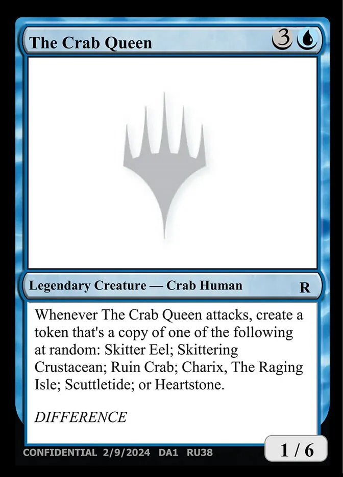 2023 Unknown Event The Crab Queen #RU38 rare card image