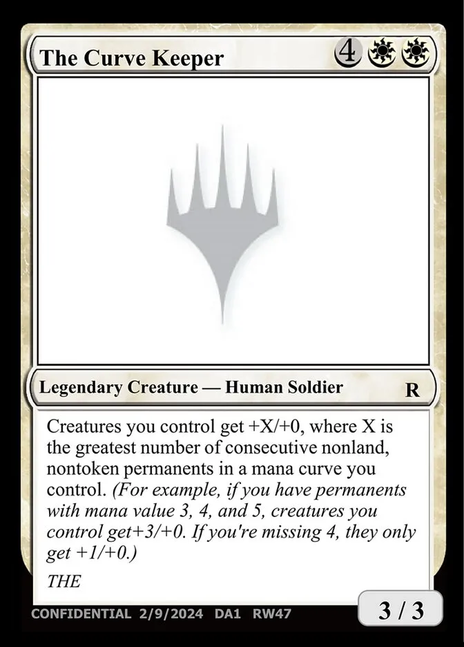 2023 Unknown Event The Curve Keeper #RW47 rare card image