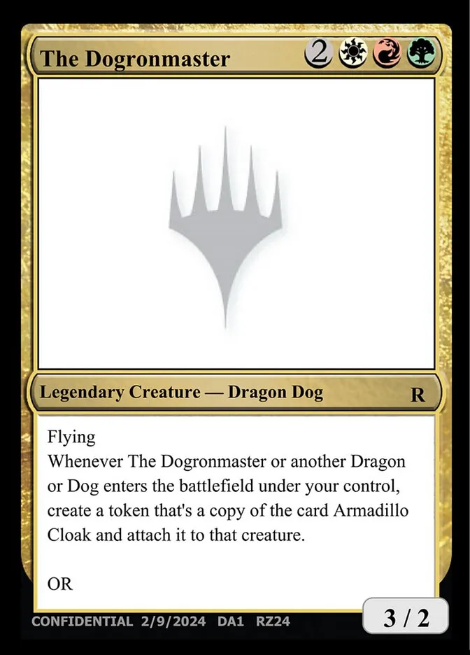 2023 Unknown Event The Dogronmaster #RZ24 rare card image