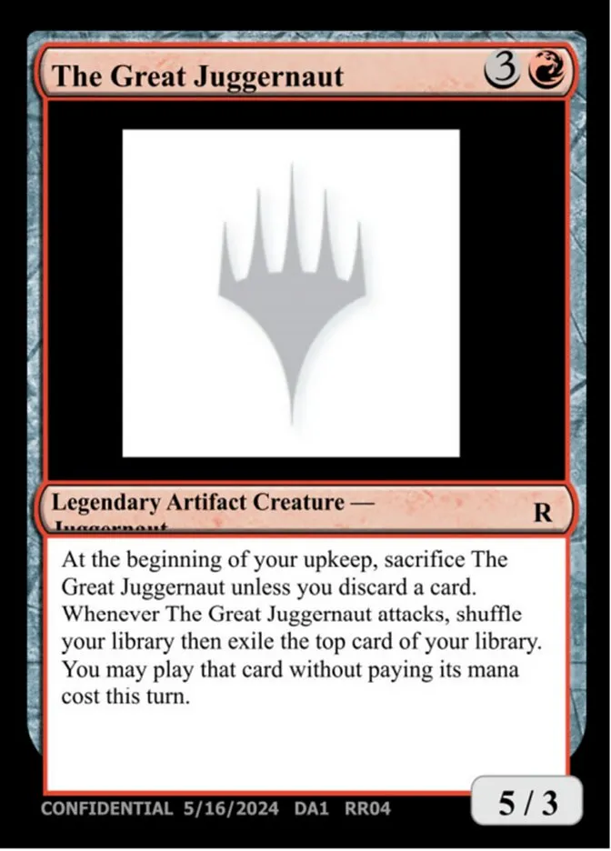 2023 Unknown Event The Great Juggernaut #RR04b rare card image