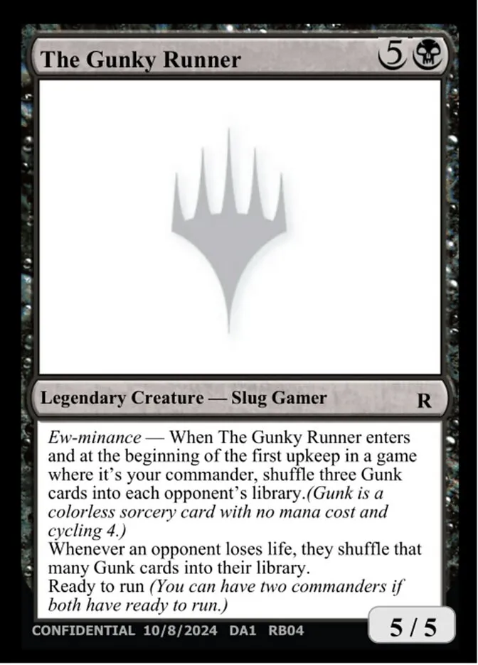 2023 Unknown Event The Gunky Runner #RB04 rare card image