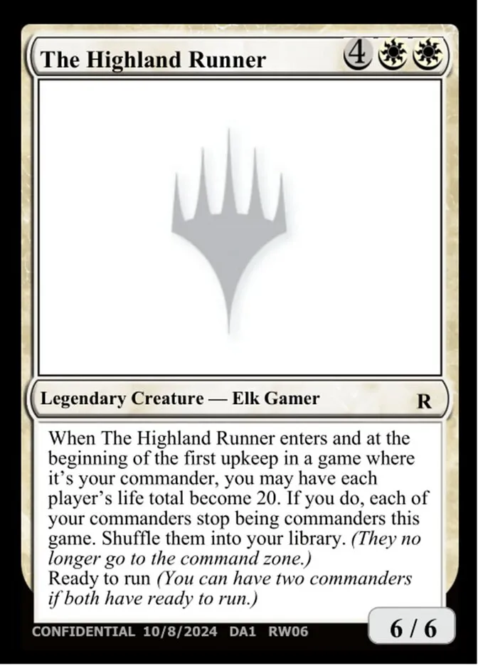 2023 Unknown Event The Highland Runner #RW06b rare card image