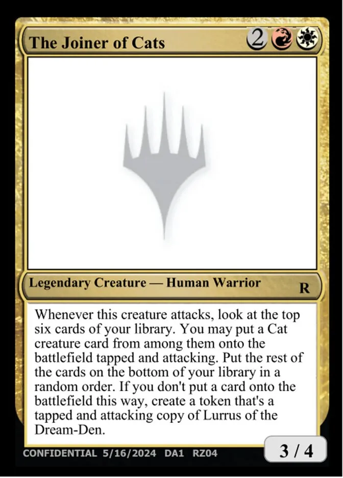 2023 Unknown Event The Joiner of Cats #RZ04h rare card image