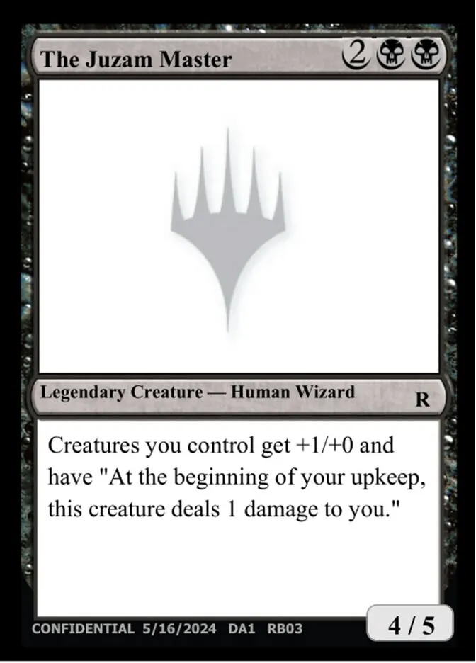 2023 Unknown Event The Juzam Master #RB03e rare card image