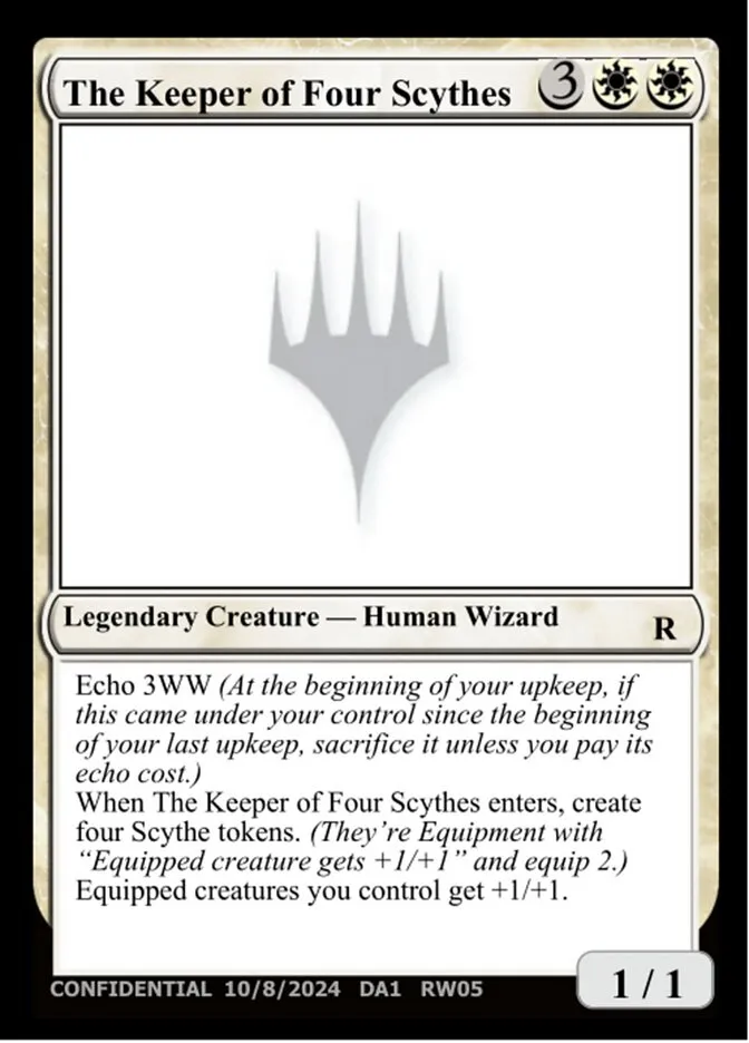 2023 Unknown Event The Keeper of Four Scythes #RW05d rare card image
