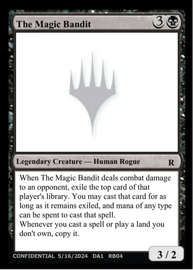 2023 Unknown Event The Magic Bandit rare #RB04f rare card image