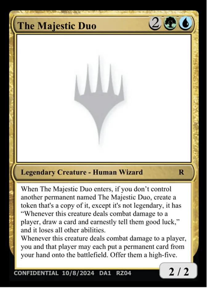 2023 Unknown Event The Majestic Duo #RZ04n rare card image