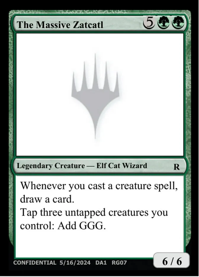2023 Unknown Event The Massive Zatcatl #RG07 rare card image