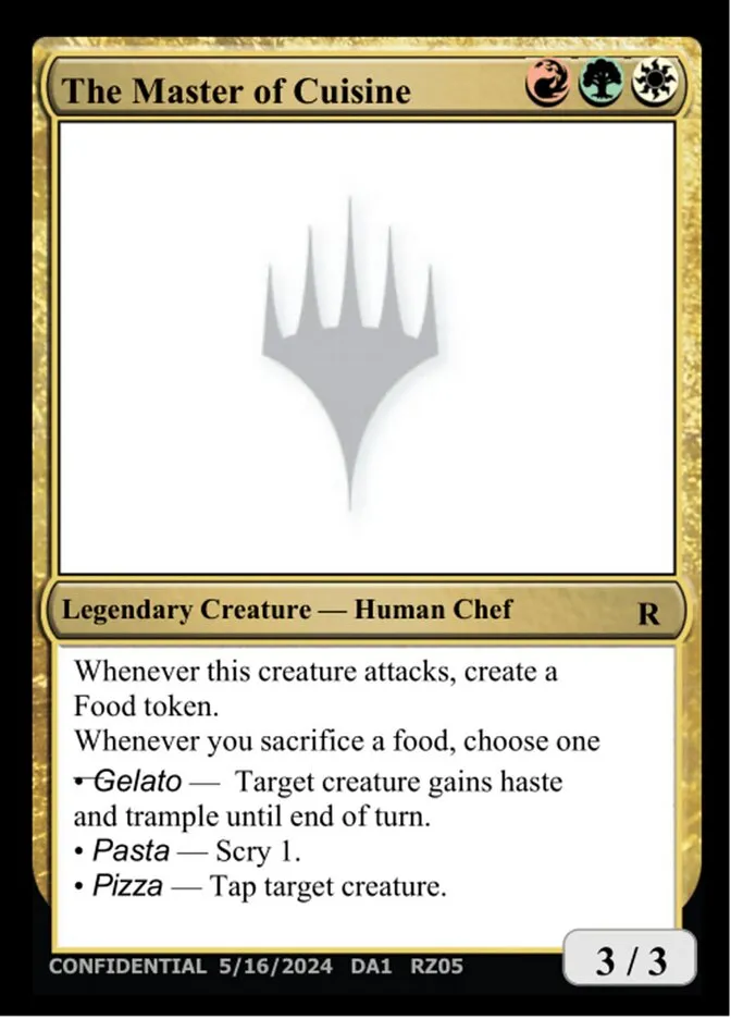 2023 Unknown Event The Master of Cuisine #RZ05e rare card image