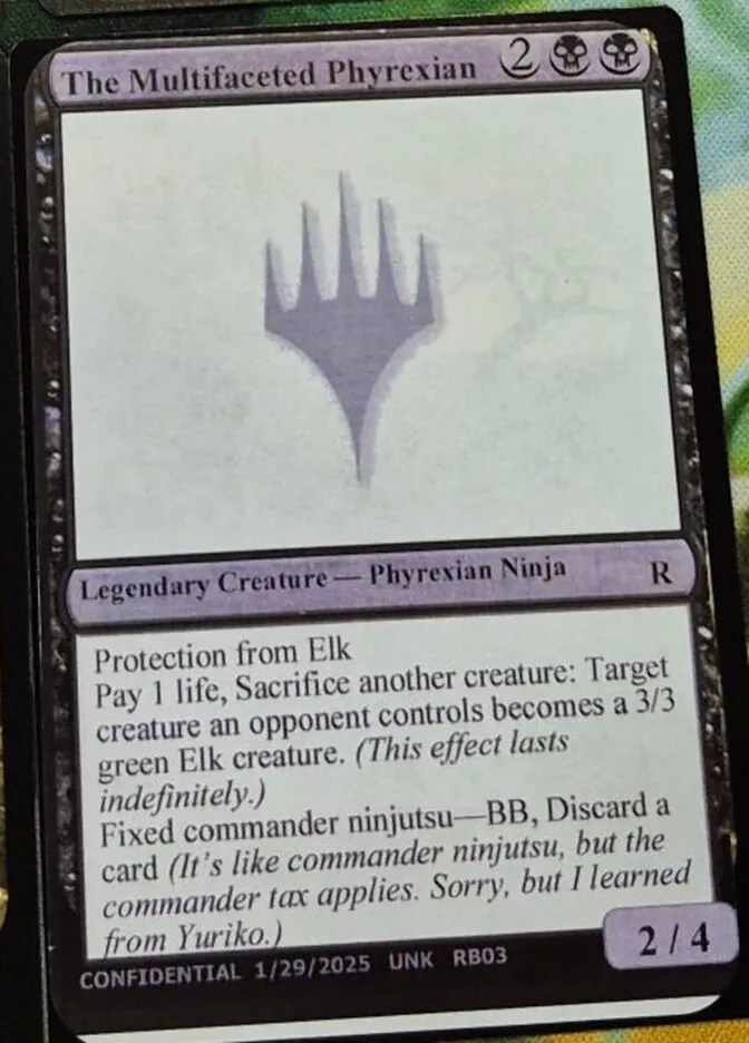 2023 Unknown Event The Multifaceted Phyrexian #RB03 rare card image