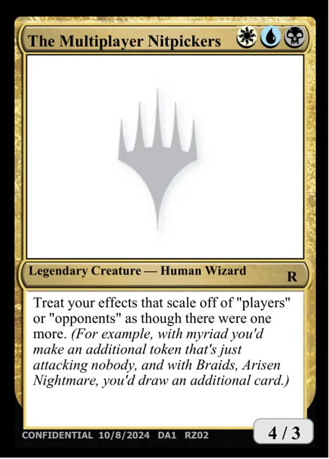 2023 Unknown Event The Multiplayer Nitpickers rare #RZ02d rare card image