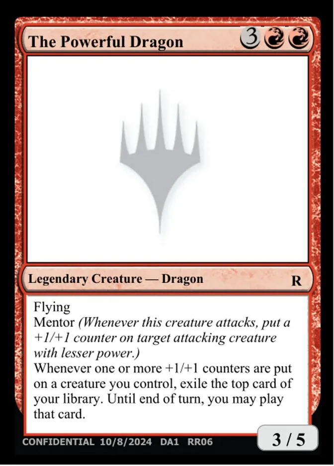 2023 Unknown Event The Powerful Dragon #RR06b rare card image