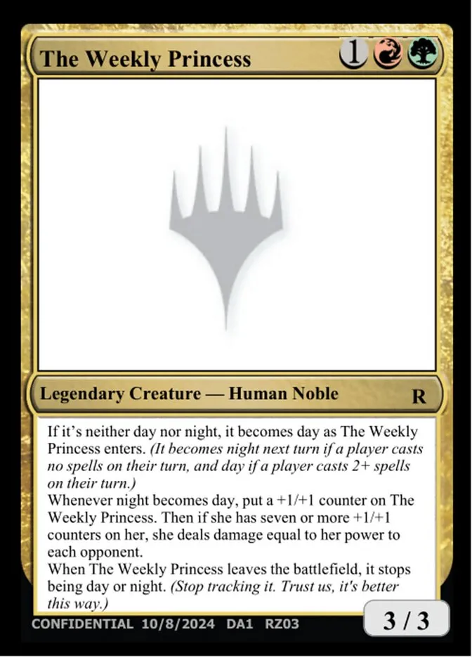 2023 Unknown Event The Weekly Princess #RZ03e rare card image