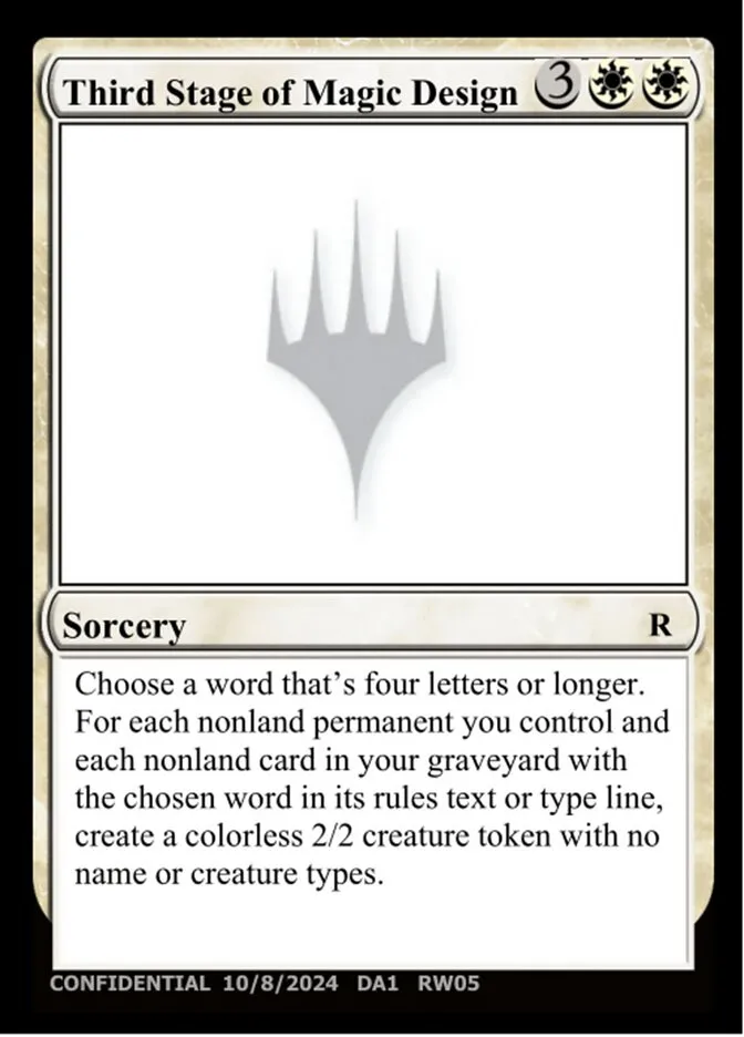 2023 Unknown Event Third Stage of Magic Design #RW05f rare card image
