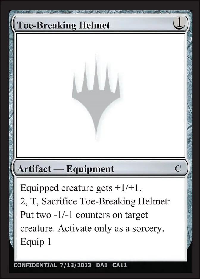 2023 Unknown Event Toe-Breaking Helmet common #CA11 common card image