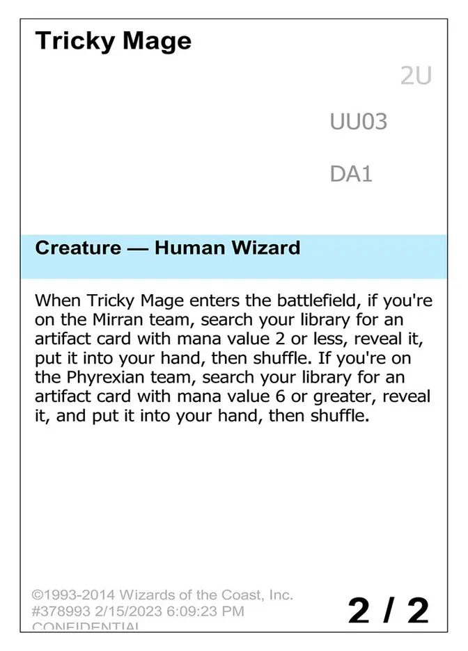 2023 Unknown Event Tricky Mage uncommon #UU03 uncommon card image