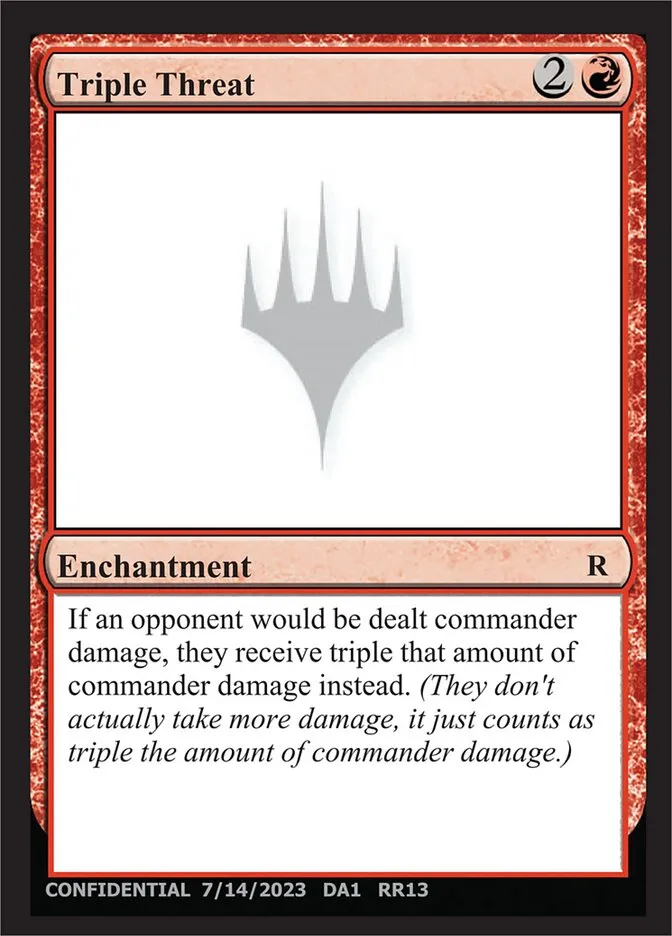 2023 Unknown Event Triple Threat #RR13b rare card image