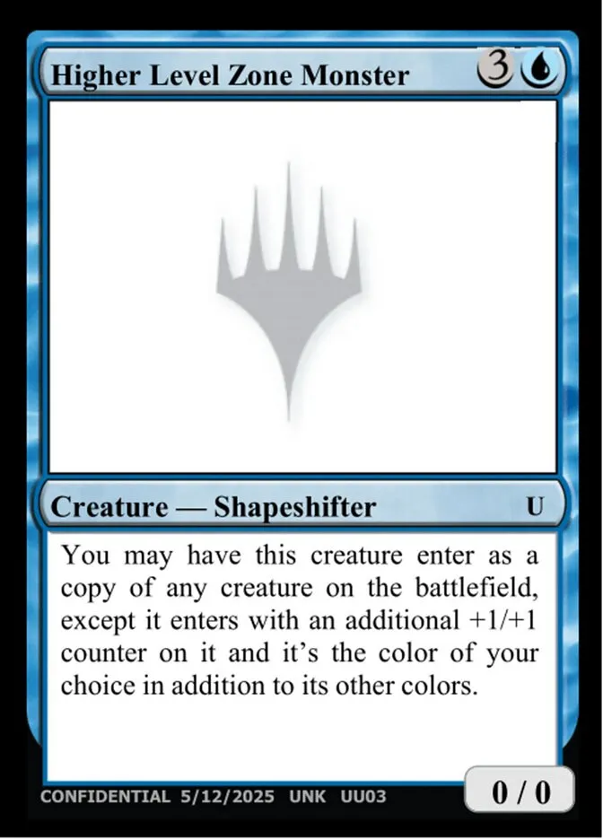2023 Unknown Event Higher Level Zone Monster uncommon #UU03d uncommon card image