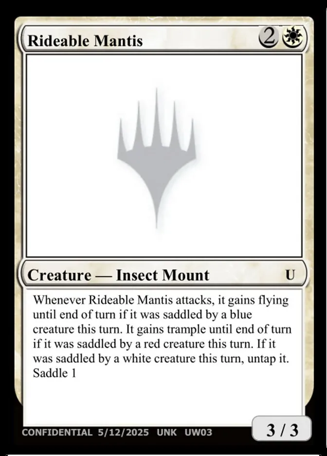 2023 Unknown Event Rideable Mantis uncommon #UW03a uncommon card image
