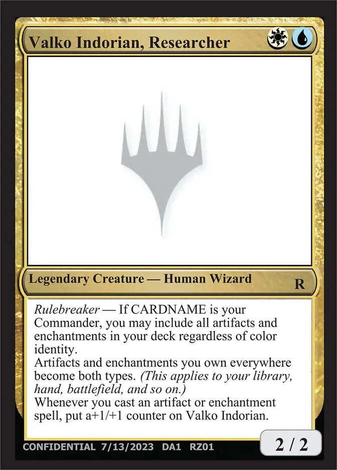2023 Unknown Event Valko Indorian, Researcher #RZ01c rare card image