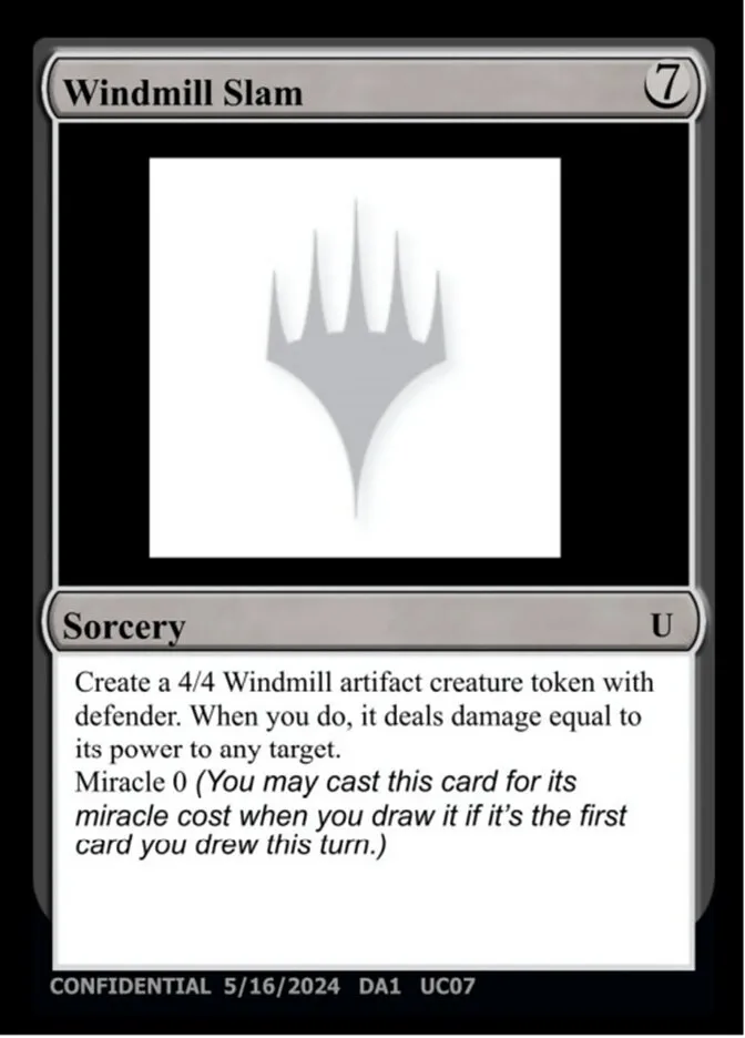 2023 Unknown Event Windmill Slam uncommon #UC07 uncommon card image