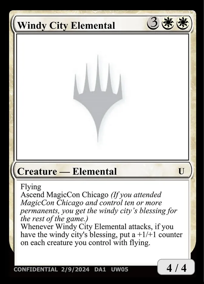2023 Unknown Event Windy City Elemental uncommon #UW05b uncommon card image
