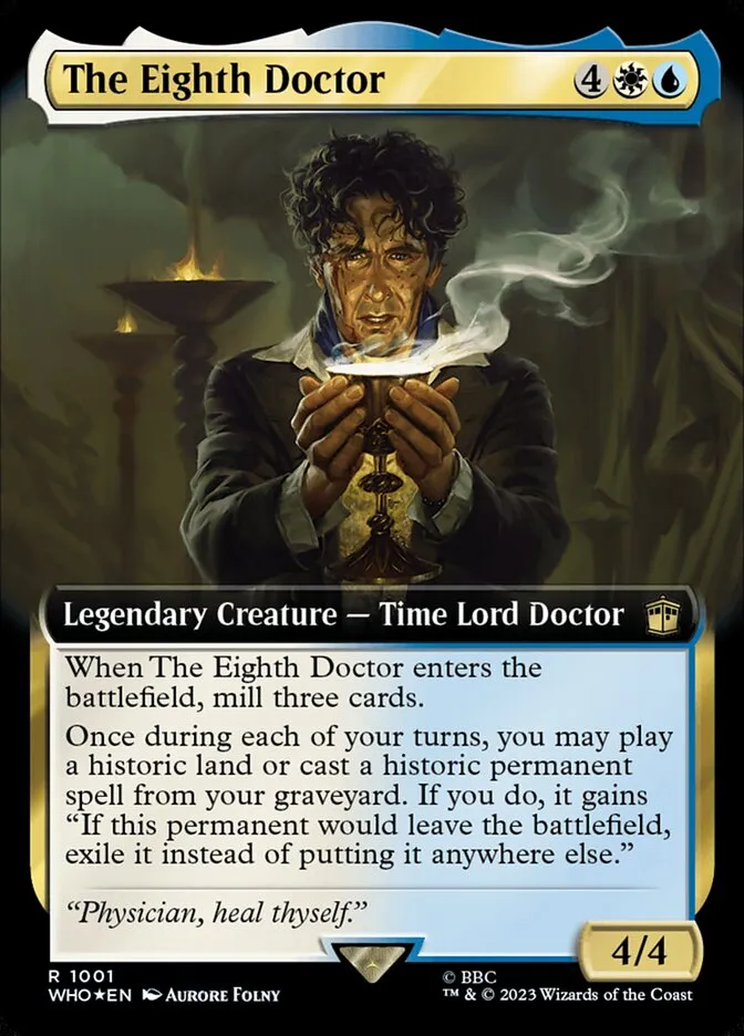 2023 Doctor Who The Eighth Doctor rare #1001 rare card image