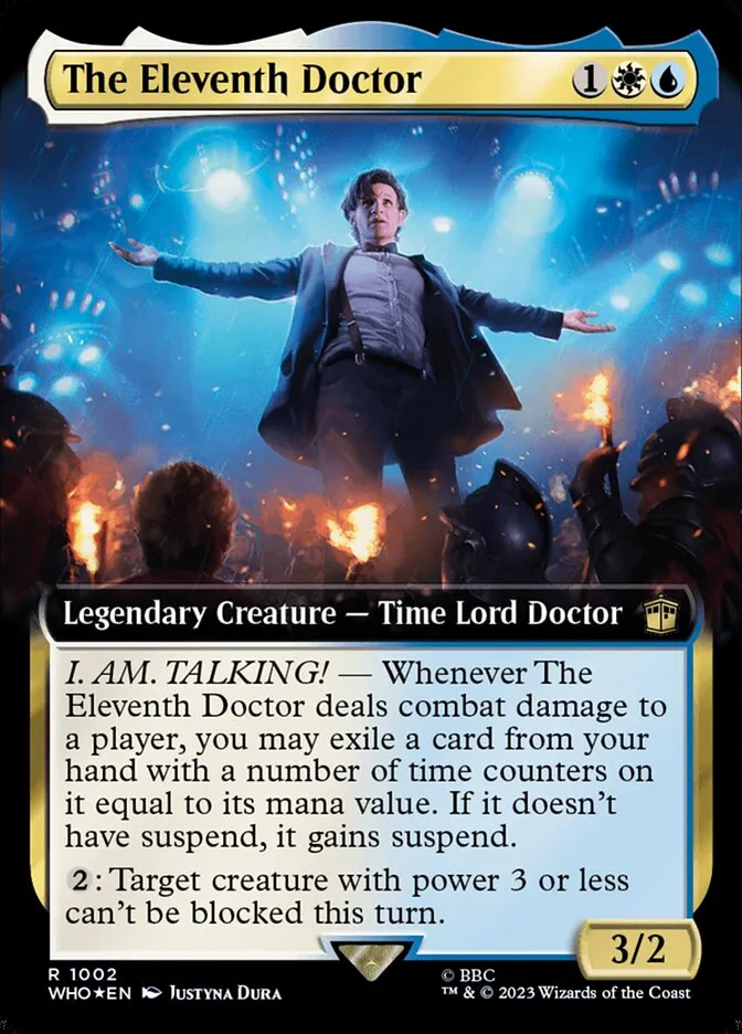 2023 Doctor Who The Eleventh Doctor rare #1002 rare card image