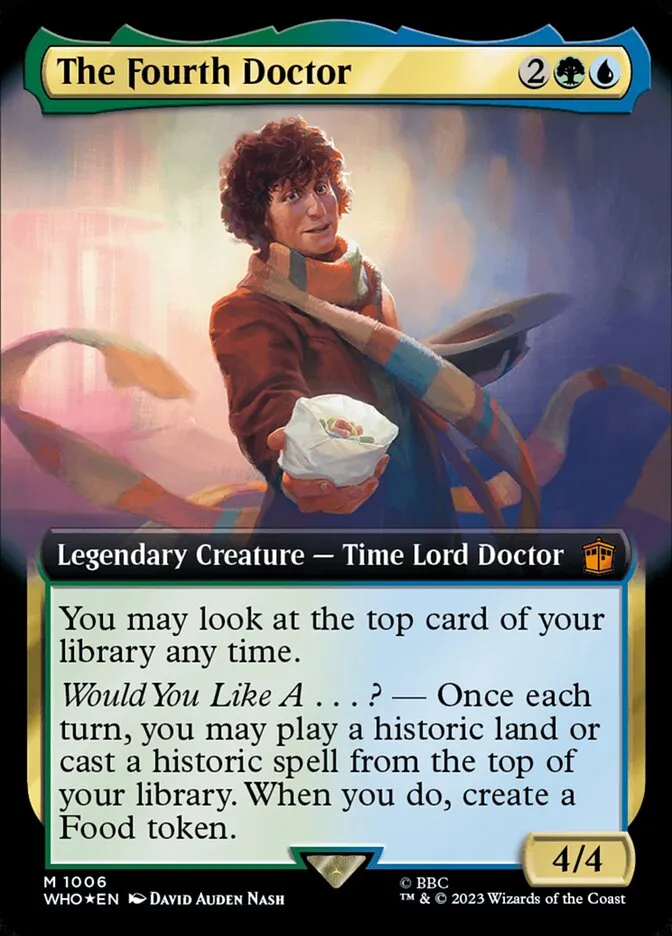 2023 Doctor Who The Fourth Doctor #1006 mythic card image
