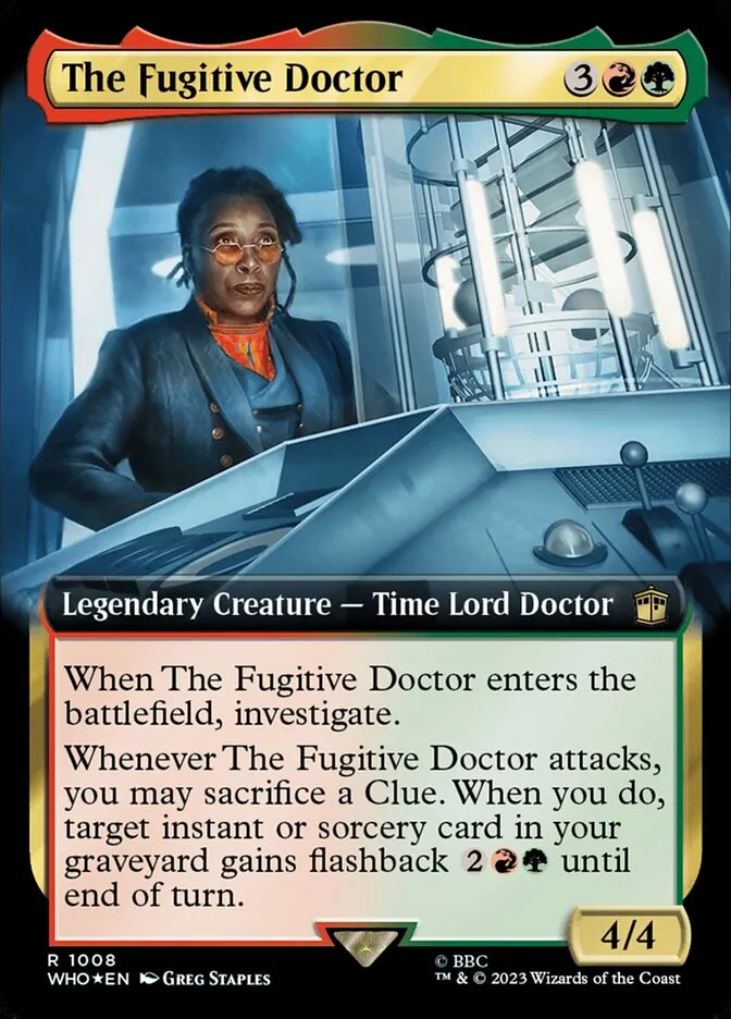 2023 Doctor Who The Fugitive Doctor #1008 rare card image
