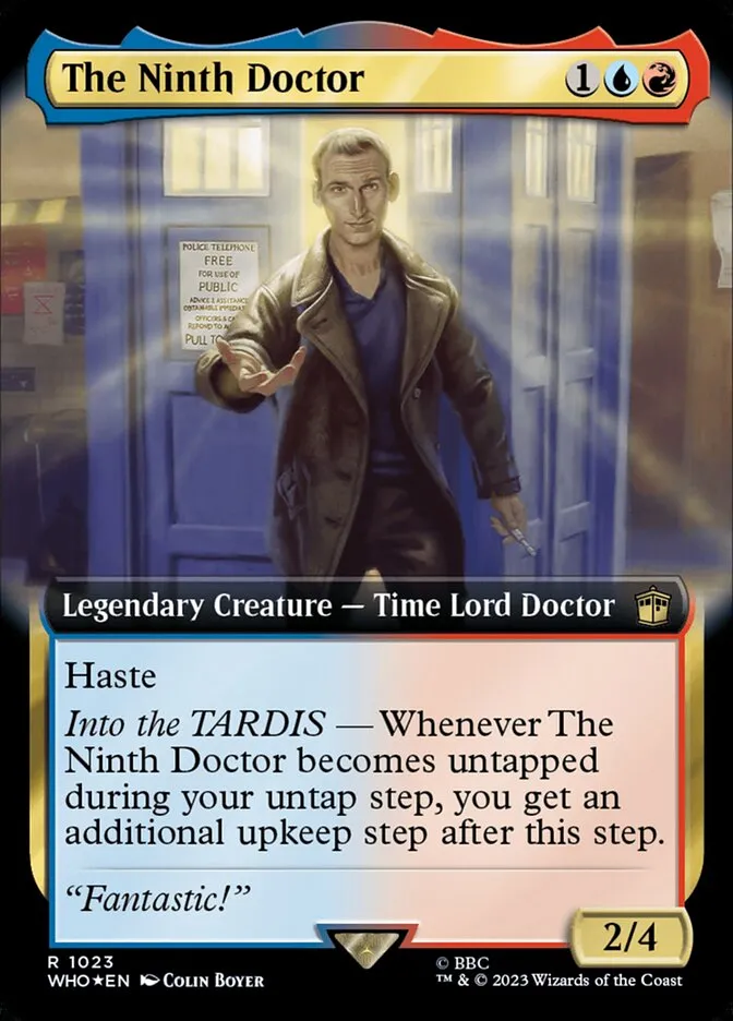 2023 Doctor Who The Ninth Doctor #1023 rare card image