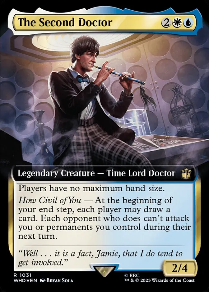 2023 Doctor Who The Second Doctor #1031 rare card image
