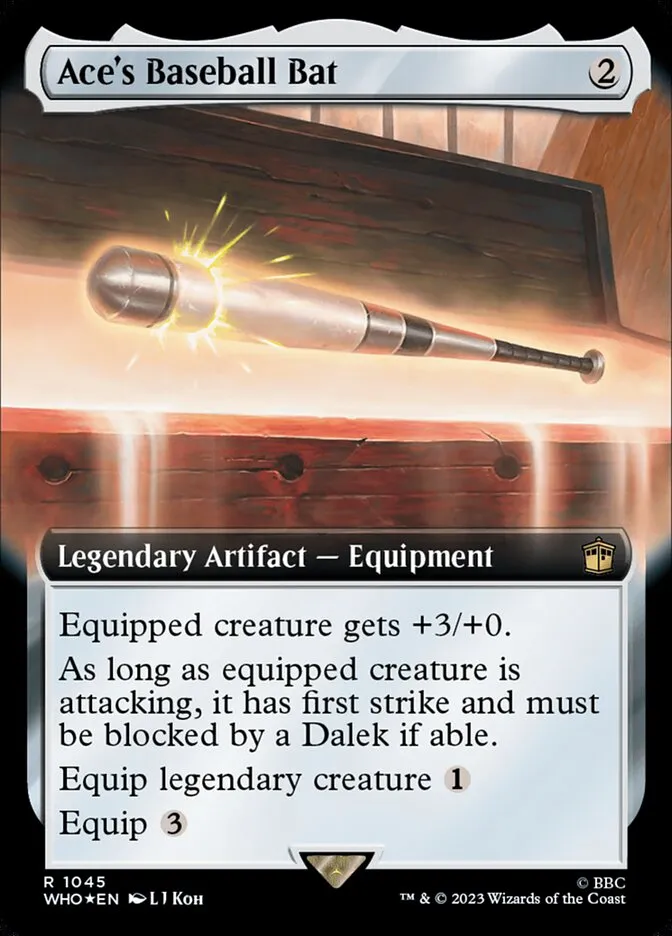 2023 Doctor Who Ace's Baseball Bat #1045 rare card image