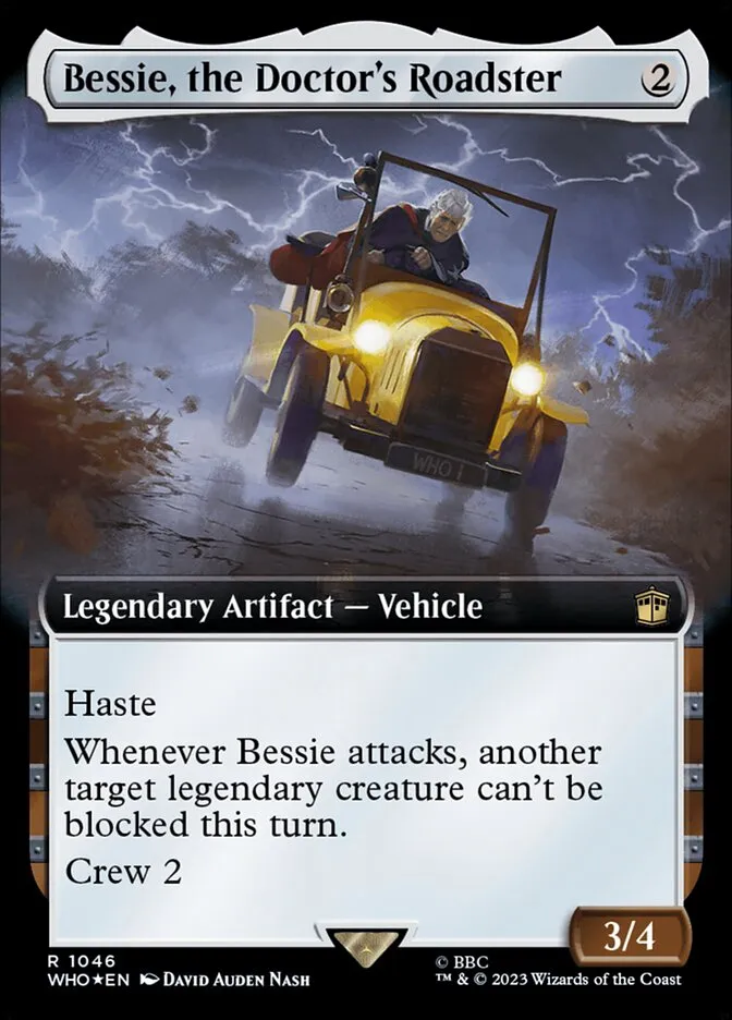 2023 Doctor Who Bessie, the Doctor's Roadster #1046 rare card image