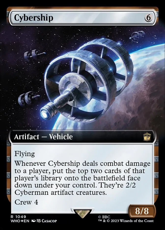 2023 Doctor Who Cybership #1049 rare card image