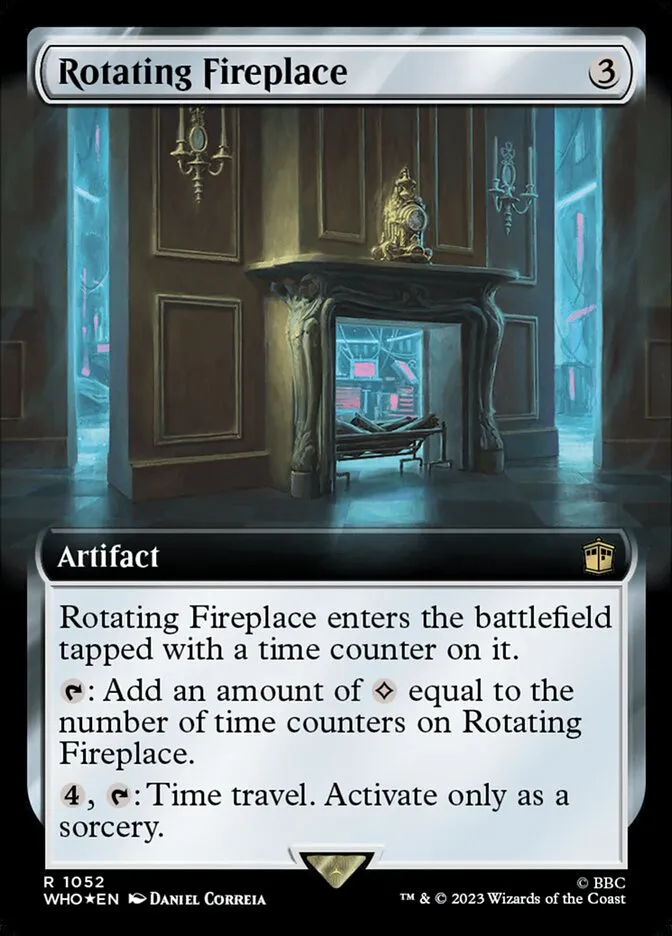 2023 Doctor Who Rotating Fireplace #1052 rare card image