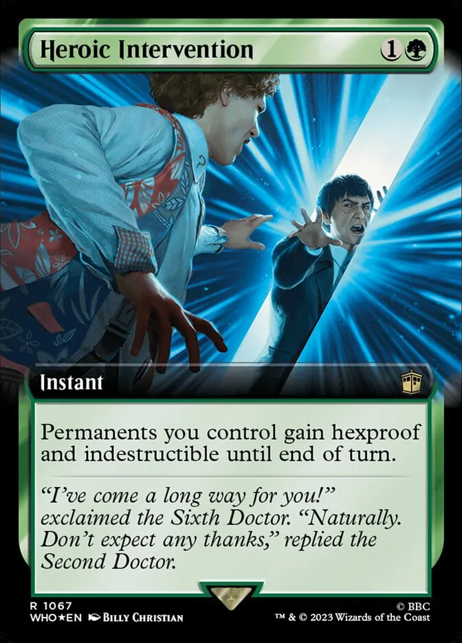 2023 Doctor Who Heroic Intervention #1067 rare card image