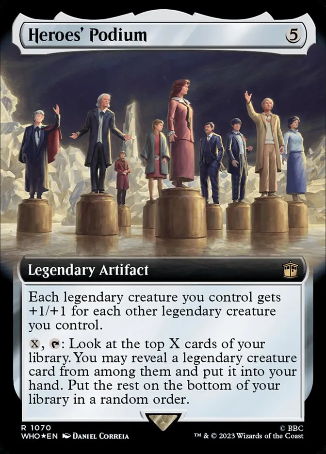 2023 Doctor Who Heroes' Podium #1070 rare card image