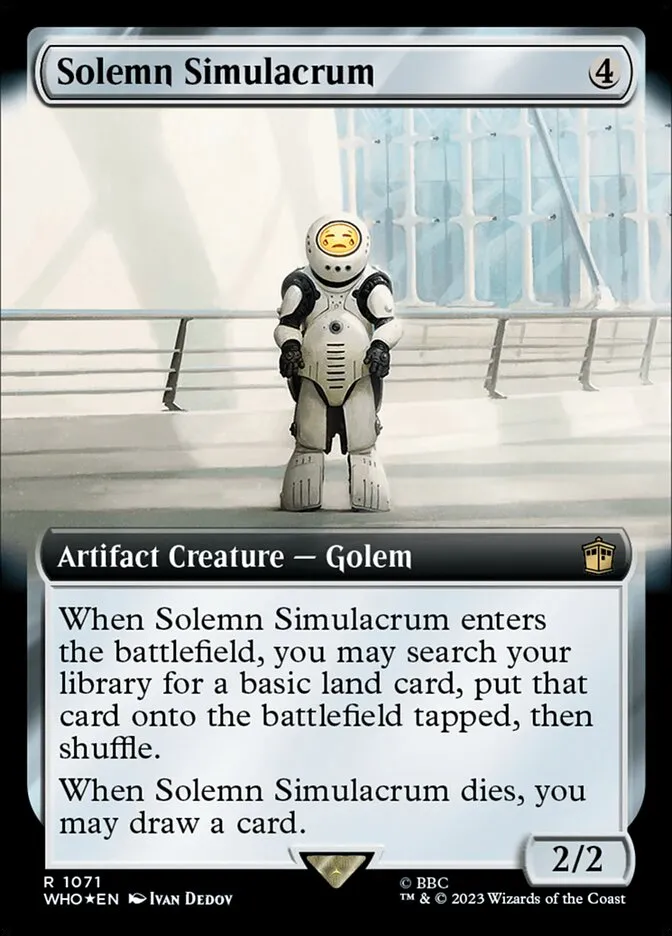 2023 Doctor Who Solemn Simulacrum #1071 rare card image