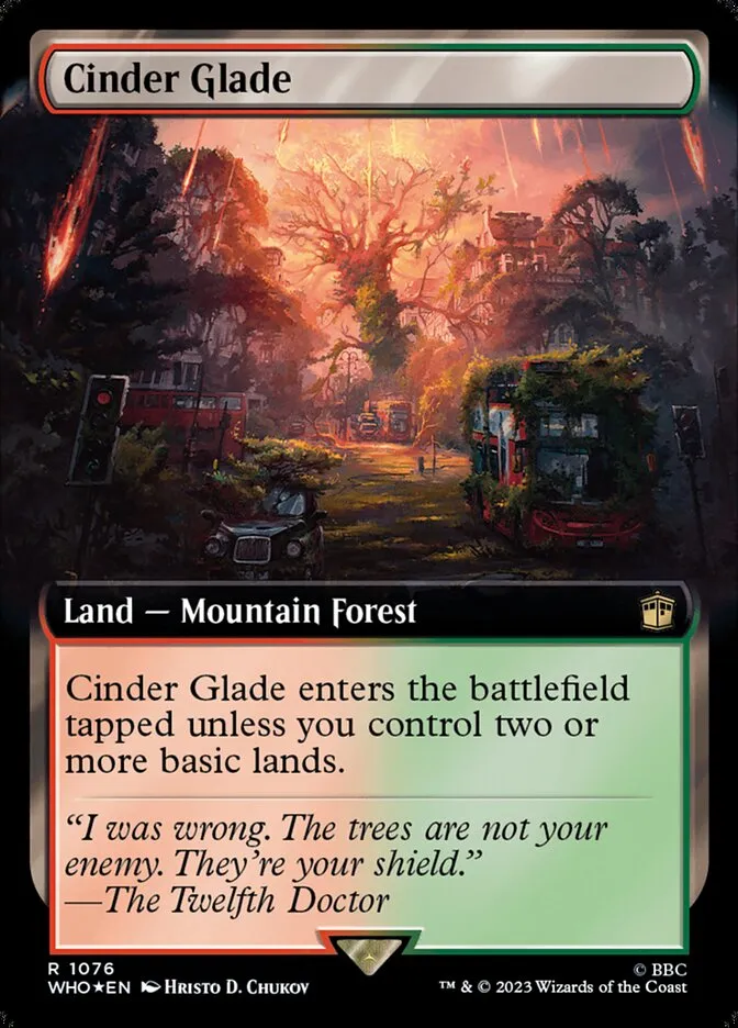 2023 Doctor Who Cinder Glade #1076 rare card image