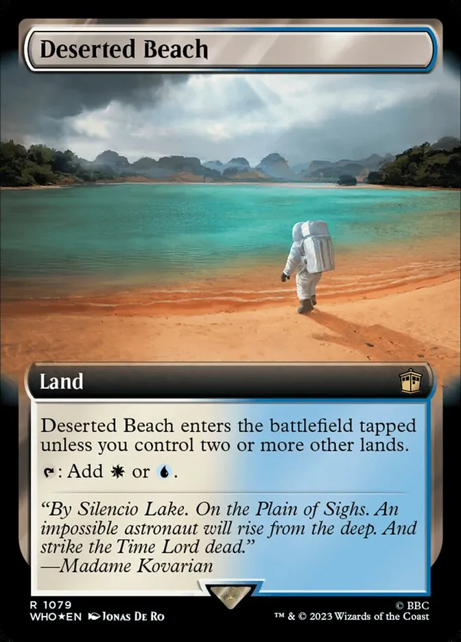 2023 Doctor Who Deserted Beach #1079 rare card image