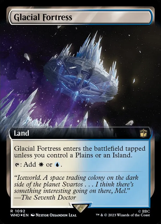 2023 Doctor Who Glacial Fortress #1092 rare card image