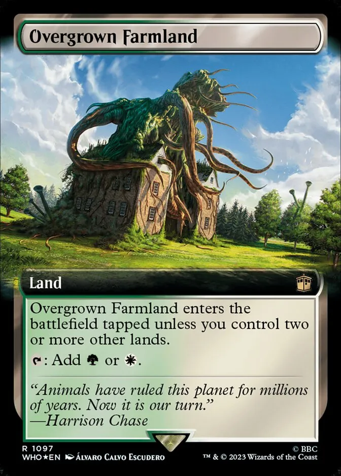 2023 Doctor Who Overgrown Farmland #1097 rare card image